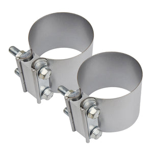 2" - 5" Butt Joint Exhaust Band Clamp -  Aluminium Steel
